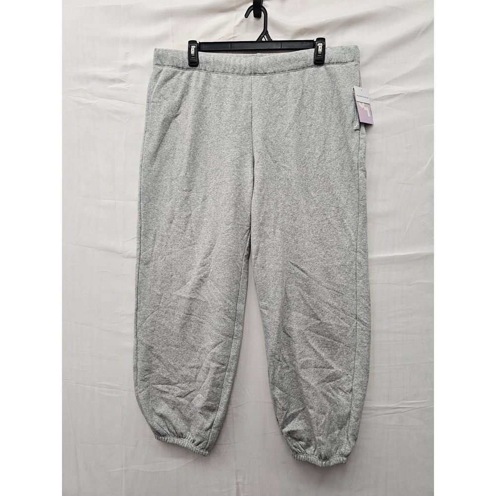 JoyLab Womens Relaxed Jogger Pants Gray Cotton Blend Athletic Size XXL